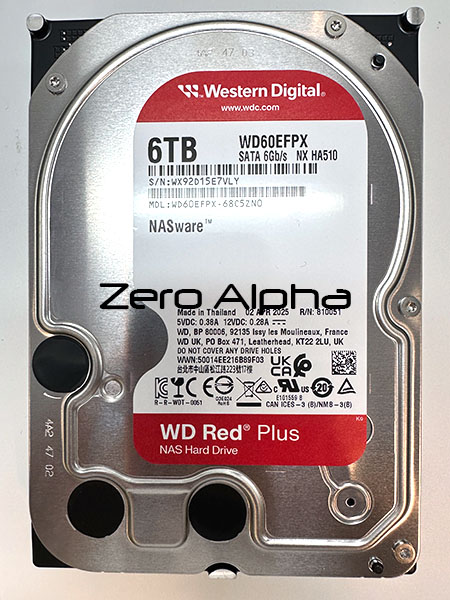 WD101EFBX ［WD Red Plus（10TB 3.5インチ SATA 6G 7200rpm 256MB CMR
